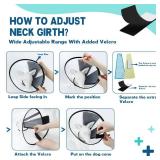 Supet Dog Cone Collar Adjustable After Surgery, Comfortable Pet Recovery Collar & Cone for Large Medium Small Dogs, Elizabethan Dog Neck Collar Plastic Practical