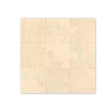 Make Your Own Wooden Puzzle Cutout Set - Customizable Unfinished Wood - 9 Pieces - Makes a 7.9 x 7.9 Inch Puzzle