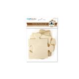 Make Your Own Wooden Puzzle Cutout Set - Customizable Unfinished Wood - 9 Pieces - Makes a 7.9 x 7.9 Inch Puzzle