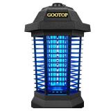 GOOTOP Bug Zapper Outdoor, Mosquito Zapper, 3 Prong Plug in Electric Fly Zapper, Mosquito Killer, Fly Traps, Flying Insects Zapper Indoor Outdoor 90-130V, 4200V, ABS Plastic Outer (Black)