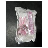 YYMYMGJ 110 PCS Pink Coquette Bow Party Favors, Pink Coquette Bow Temporary Tattoos Slap Bracelets Stickers Keychains Badges Gift Bags for Bow Coquette Birthday Party Decorations Supplies