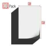 Mr. Pen- Adhesive Magnetic Sheets, 4 x 6, 10 Pack, with Adhesive Backing, Flexible Picture Magnets, Cuttable Magnetic Sheets.