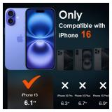 ivoler 2-Pack Tempered Glass for iPhone 16 6.1/ iPhone 15 6.1 Screen Protector with [Alignment Frame], Anti-Scratch, Case Friendly, Transparent HD Clear Film
