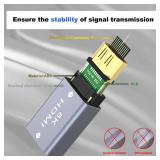VCELINK HDMI Coupler 8K, HDMI 2.1 Female to Female Extension Adapter to Extend 2 Short Cables, Support 8K@60Hz / 4K@120Hz 120UHD, 3D, HDR, ARC Compatible with Laptop, PC, Monitor, Roku TV, 1 Pack