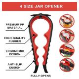 Jar Opener for Weak Hands, Seniors with Arthritis, 5 in 1 Multi Function Bottle Opener Lid Opener For Arthritic Hands with Non Slip Rubber Jar opener Gripper Pad