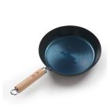 ZhenSanHuan Toxin Free Teflon free Non Sticky Saute Pans Fry Pans Omelete Pans (Seasoned 28CM/11