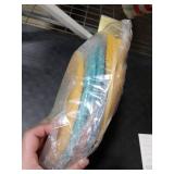 8 Pcs 11.8 Inch Thicker Bathroom Toilet Seat Cover Pads Soft Comfortable Toilet Seat Cushion Cover Stretchable Toilet Seat Warmer Easy Installation Cushioned Lid Covers (Yellow, Blue, Green, Orange)