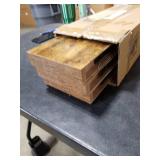QEEIG Floating Shelves for Wall Bathroom Shelf Bedroom Kitchen Living Room Hanging Book Shelves Small Farmhouse Decor 16 inch Set of 3, Rustic Brown (015-BN3)