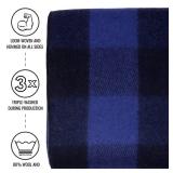 Arcturus Backwoods Wool Blanket - 4.5lbs, Warm, Heavy, Washable, Large | Great for Camping, Outdoors, Survival & Emergency Kits (Blue Buffalo)