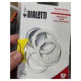 Bialetti Replacement Gaskets and Filter for 1 Cup Moka / Break / Dama / Mini Express Espresso Makers (1-CUP Size)