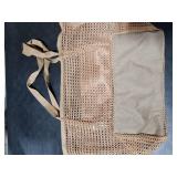 HOHOM Beach Bags for Women, Summer Travel Mesh Tote Bag with Large Inner Pocket, Sandproof Woven Shoulder Handbag Swim Pool Bag, Suit for Family Vacation Essentials