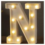 Light Up Letter N