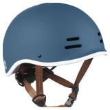 Retrospec Remi Kidsft Bike Helmet for Youth Boys and Girls- Bicycle Helmet with Built-in Visor and Adjustable Reflective Straps for Skateboarding, Scooters, Rollerblading - Matte Navy - 49-53cm - Reta
