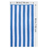 Utopia Towels 4 Pack Cabana Stripe Beach Towel, 30 by 60 Inches, Oversized 100percent Ring Spun Cotton Pool Towels, Highly Absorbent Quick Dry Bath Towels for Beach, and Swim, Blue - Retail: $34