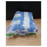 Utopia Towels 4 Pack Cabana Stripe Beach Towel, 30 by 60 Inches, Oversized 100percent Ring Spun Cotton Pool Towels, Highly Absorbent Quick Dry Bath Towels for Beach, and Swim, Blue - Retail: $34