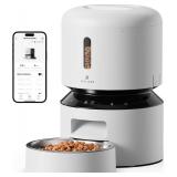 PETLIBRO Automatic Cat Feeder, 5G WiFi Automatic Pet Feeder with Freshness Preservation, 3L Timed Cat Feeders for Dry Food, Up to 48 Portions 10 Meals Per Day, Granary Pet Feeder for CatDog, White - R