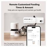 PETLIBRO Automatic Cat Feeder, 5G WiFi Automatic Pet Feeder with Freshness Preservation, 3L Timed Cat Feeders for Dry Food, Up to 48 Portions 10 Meals Per Day, Granary Pet Feeder for CatDog, White - R