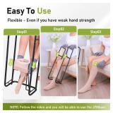 Upgraded Compression Sock Aid Device | Sock Aids for Compression Stocking - Helper Device for Putting on Hosiery - 2025 Design - Black