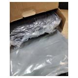 Monbix Queen Comforter Set - 7 Pieces Cationic Dyeing Dark Grey Bed in a Bag Queen Bedding Sets with Comforter, Sheets, Pillowcases and Shams, Reversible Bedding Comforters Sets - Retail: $73