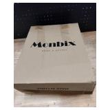Monbix Queen Comforter Set - 7 Pieces Cationic Dyeing Dark Grey Bed in a Bag Queen Bedding Sets with Comforter, Sheets, Pillowcases and Shams, Reversible Bedding Comforters Sets - Retail: $73