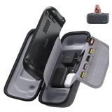 JSAUX Carrying Case Compatible with Steam DeckSteam Deck OLED, Protective Hard Shell Carry Case Built-in Charger Storage, Portable Travel Carrying Case for Steam Deck Console and Accessories - BG0102 