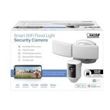 Feit Electric SEC5000CAMWIFI Outdoor LED Smart Security Camera with Motion Sensor, 2-Way Audio, 5000 Lumens Floodlight, Works with Alexa and Google Asst, Alarm, Hardwired, Updated Version of SEC3000 -