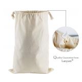 Lanyani 6 Packs Bank Coin Money Cash Bag Sacks, 12\ x 17\in Canvas Deposit Change Transit Bags with Drawstring, Heavy Duty - Retail: $19in