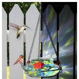 Naturefts Way Bird Products GHF7 Hand Blown Illuminated Top Fill Hummingbird Feeder - Retail: $34