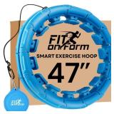 FIT ON FORM Infinity Weighted Hula Hoop for Adults Weight Loss - Smart Exercise Hola Circle Hoop for Women Abs Workout - 47 Inches - Retail: $30