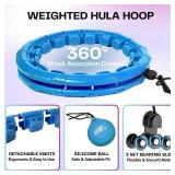 FIT ON FORM Infinity Weighted Hula Hoop for Adults Weight Loss - Smart Exercise Hola Circle Hoop for Women Abs Workout - 47 Inches - Retail: $30