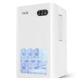 ToLife Dehumidifiers for Home 95 OZ Water Tank, 1000 sq.ft Dehumidifier for Basement Bedroom Bathroom with Auto Shut Off 7 Colors LED Light,White - Retail: $101