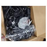 25 Pack Halloween Pathway Lights Outdoor,38Ft Flickering Flame Walkway Lights with 27PCS C9 Flame Bulbs,Waterpoof Outdoor Light for Outside Lawn Garden Yard Landscape Halloween Decor - Retail: $30