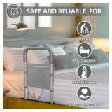 Bed Rails for Elderly Adults Safety: Adjustable Bed Assist Rails for Seniors and Patients with Storage Bag - Bedside Rail Handle Support Bar Bed Guard Rails - Fits King Queen Full Twin Medium - Retail
