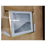 Americanflat 10x10 Picture Frame with Shatter-Resistant Glass - Use as 8x8 Frame with Mat or Display 10x10 Photo Without Mat - Streamline Collection - Square Frames for Tabletop or Wall - Gold - Retai