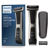 Philips Bodygroom 7000 Series, Showerproof Groin and Body Trimmer for Men, Precise Body Grooming, Adjustable Comb, Safe Even Below The Belt, 80 Min. Runtime, Model BG704042 - Retail: $70