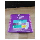 Poise Incontinence and Postpartum Pads for Bladder Leaks, 5 Drop Maximum Absorbency, Regular Length, 48 Count, Packaging May Vary - Retail: $15