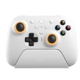 8BitDo Ultimate 2 Wireless Controller for Windows and Android, Gaming Controller with TMR Joysticks, Switchable Hall EffectTactile Triggers, RGB Fire Ring, 8Speed Wireless Tech, White - Retail: $47