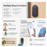 Tapo Smart Wi-Fi Deadbolt Door Lock  Keyless Tactile Buttons, Customized Access with in-App Monitoring, Auto-Lock, IP54 Weatherproof, BHMA Grade 3, Compatible with Standard Door Sizes, Tapo DL100 - 