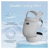 Momcozy Breathable Mesh Baby Carrier, Ergonomic and Lightweight Infant Carrier for 7-44lbs with Enhanced Lumbar Support, All Day Comfort for Hands-Free Parenting, Air Mesh-Grey - Retail: $80
