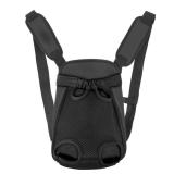 Inspack Dog Backpack CarrierCat Carrier, Adjustable Pet Front Carriers Travel Bag for Puppy Medium Dogs, Legs Out, Soft Ventilated Dog Chest Carry Backpacks for HikingCamping, 7-11 lbs, Black - Retail