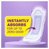 Poise Incontinence and Postpartum Pads for Bladder Leaks, 5 Drop Maximum Absorbency, Regular Length, 48 Count, Packaging May Vary - Retail: $15