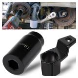 For Honda Crank Pulley Tool 19mm Harmonic Balancer Socket and 50mm Crankshaft Crank Pulley Wrench Holder Removal Holding Spanner Kit For Acura and Honda Engines, Deep Counter-Weighted Socket Tools - R