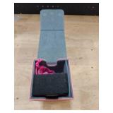 AFIING MTG Deck Box for Commander Display,Card Deck Box Fits 100 Double Sleeved Cards, Magic Commander TCG Card Storage Box with 2 Dividers,Drawstring Bag and 1 Toploader(Pinkgrey) - Retail: $14