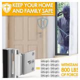 EverPlus Home Security Door Lock for Kids Safety, Childproof Door Reinforcement Lock for Front Door Withstand 800 lbs for Inside Swinging Door, Upgraded Metal Child Safety Door Latch Lock Defend Home 
