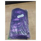 Hahuho Purple Sequin Backdrop Curtain, 2PCS 2FTx8FT Glitter Backdrop Curtain for Parties, Christmas, Wedding, Party Decoration?2 Panels, 2FT x 8FT, Purple - Retail: $20