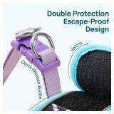 Cat Harness and Leash Set, Step-in Escape Proof Adjustable Vest Harness for Small Medium Large Cats, Lightweight Soft Breathable Reflective Kitten Harness for Walking Travel, Camping(Butterfly, M) - R