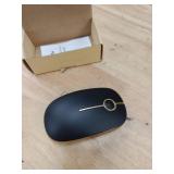VssoPlor Wireless Mouse, 2.4G Slim Portable Computer Laptop Mouse with Nano Receiver Quiet Silent Optical Mice for Notebook, PC, Laptop, Computer-Black and Gold - Retail: $10