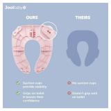 Jool Baby Folding Travel Potty Training Seat for Toddlers, Fits Round and Oval Toilets, Non-Slip Suction Cups, Includes Free Travel Bag (Pink) - Retail: $15