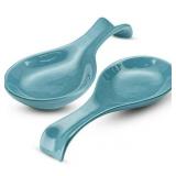Kook Ceramic Spoon Rests   Set of 2   Navy - Retail: $31