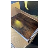 TV Tray Table for Couch - Adjustable Height and 360°Swivel Panel Design?Larger Metal and Wooden Base to Prevent Slipping?Sofa Armrest Tray Table for Eating Laptop Couch Bed Dinner or Small Space - Re